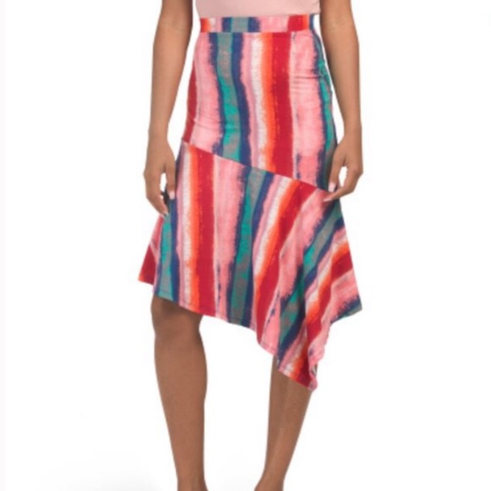 3/$10 ☀️ Urban Rose | NWT Striped Asymmetrical Skirt